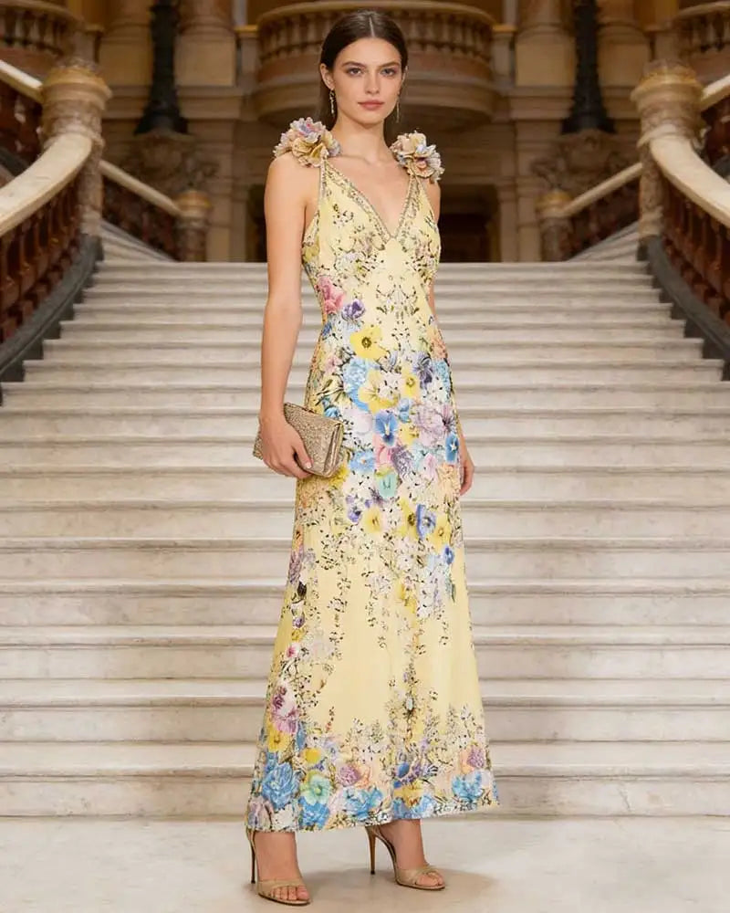 Fleur Sling Floral Maxi