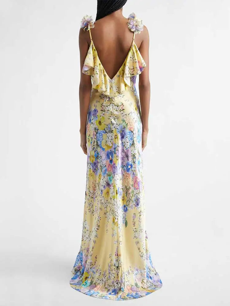 Fleur Sling Floral Maxi