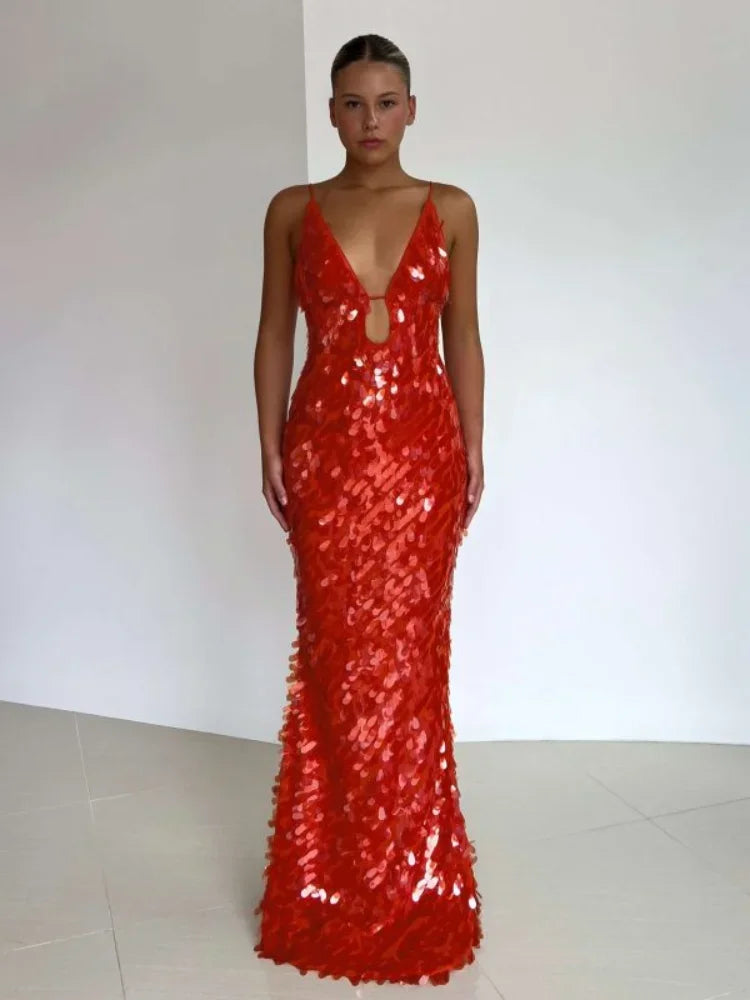 Glimmer Sequin Party Gown