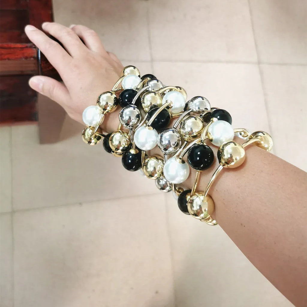 Pearl Bead Stack Bracelet