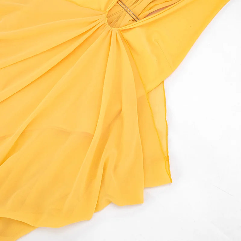 Dalia Deep-V Backless Maxi