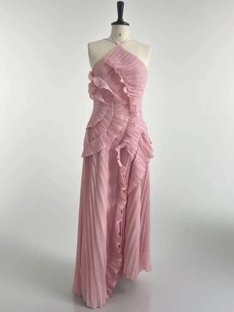 Isadora Lace-Up Evening Gown