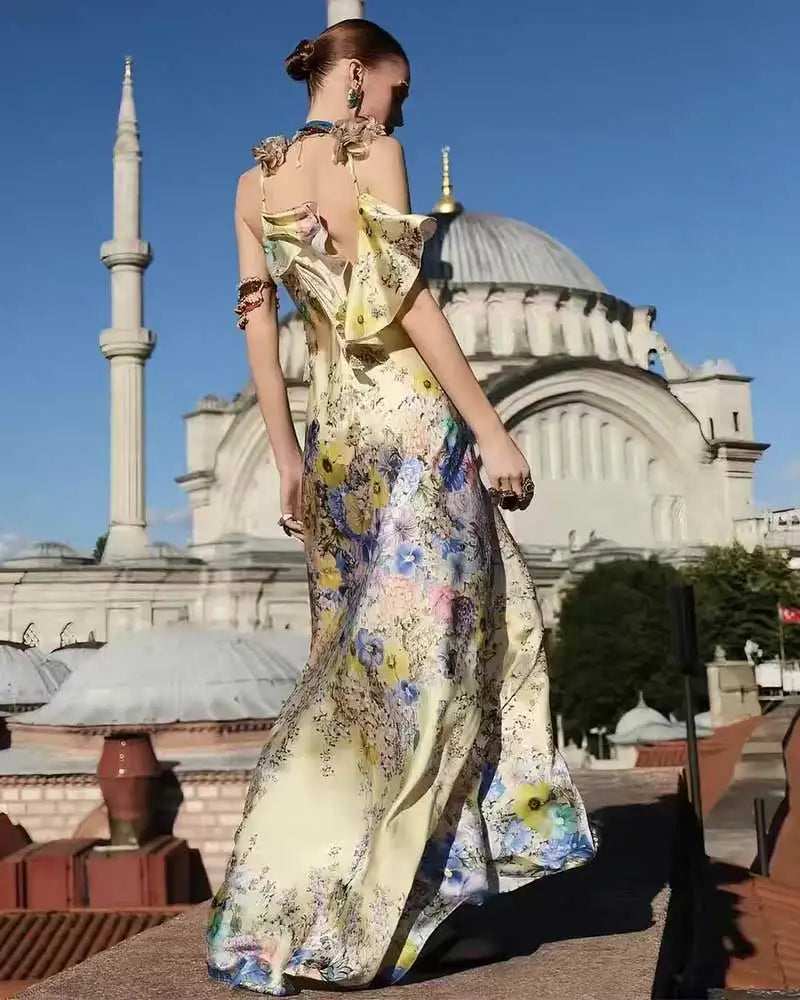 Fleur Sling Floral Maxi