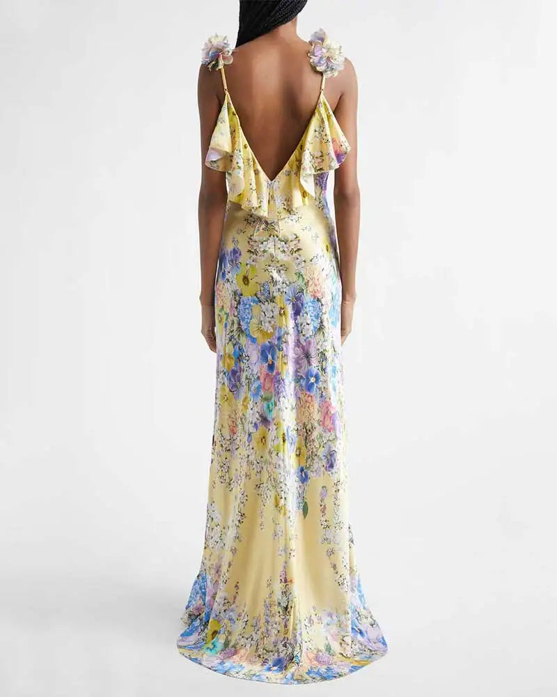 Fleur Sling Floral Maxi