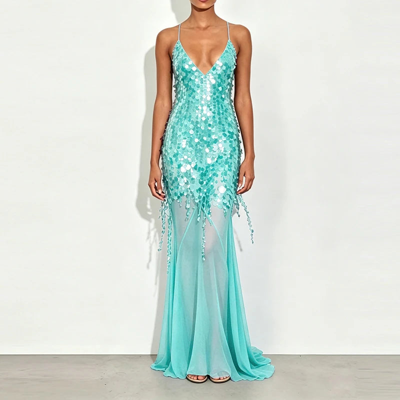 Sirena Sequin Mermaid Gown