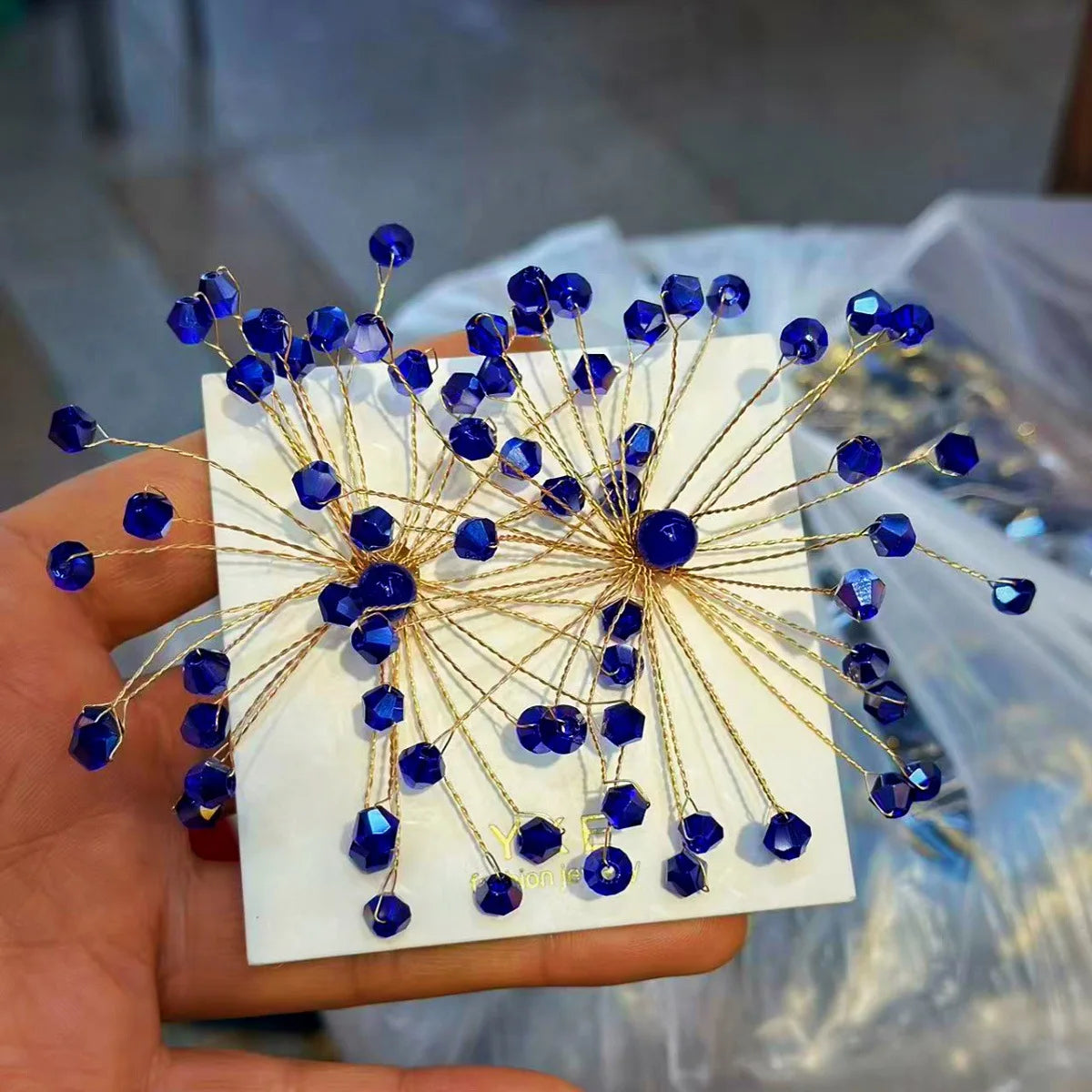 Fleur Crystal Studs