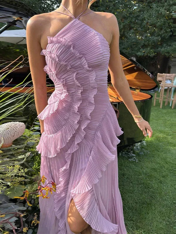 Isadora Lace-Up Evening Gown