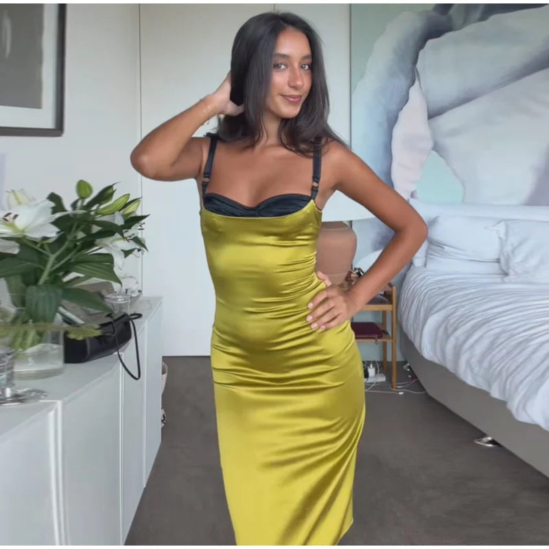 Ariel Satin Slip Midi