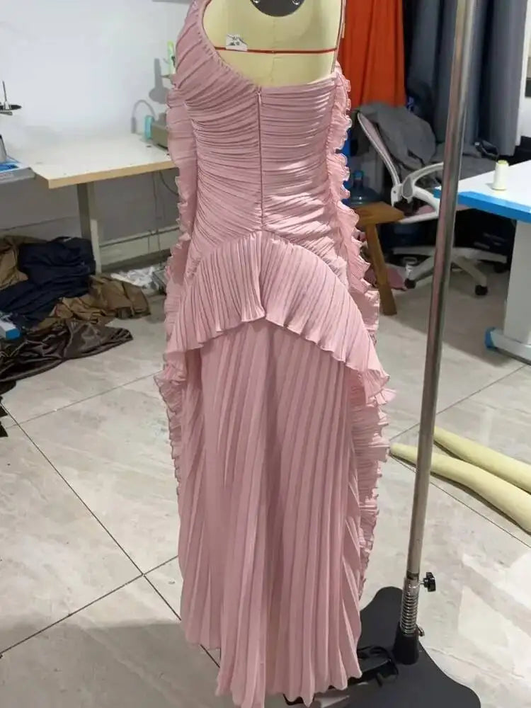 Isadora Lace-Up Evening Gown