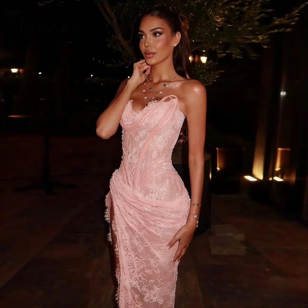 Lucia Lace Corset Gown