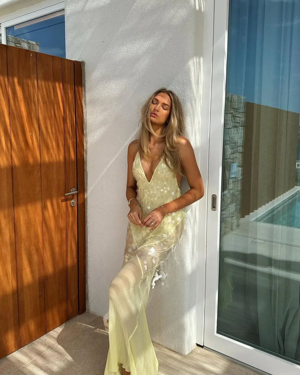 Aria Beaded Fishtail Gown
