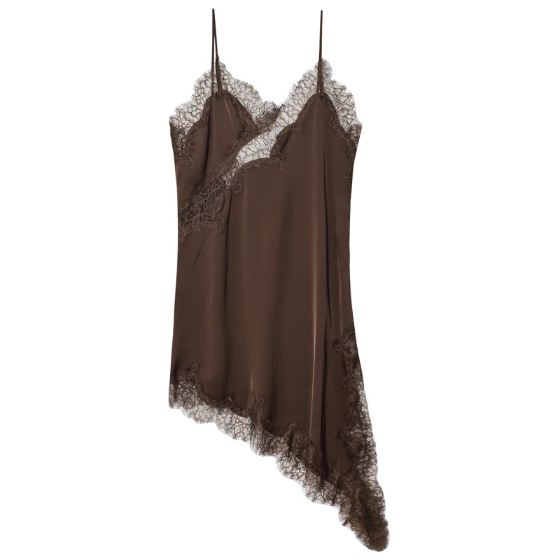 Hana Lace Asymmetric Mini