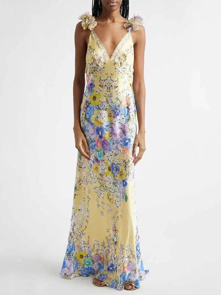 Fleur Sling Floral Maxi