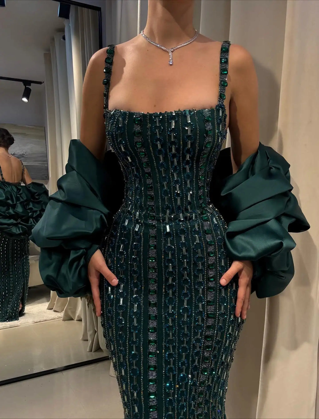 Emeraude Crystal Mermaid Gown