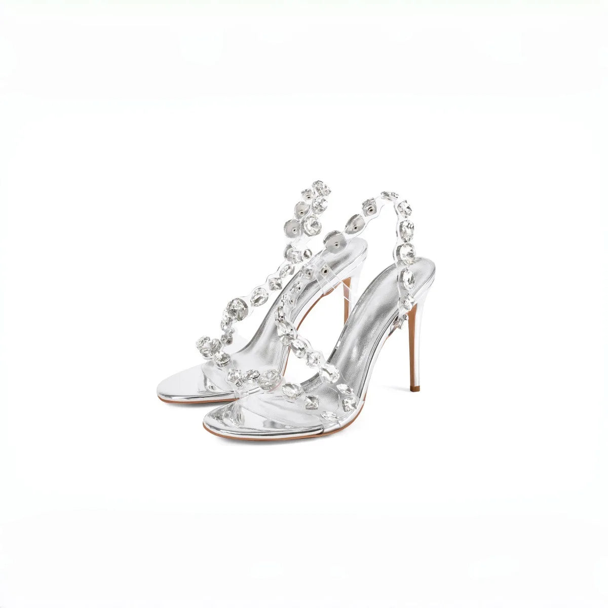 Crystal PVC Slingbacks