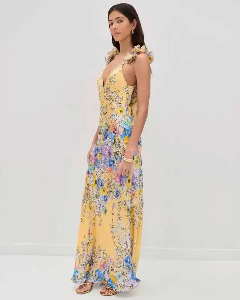 Fleur Sling Floral Maxi