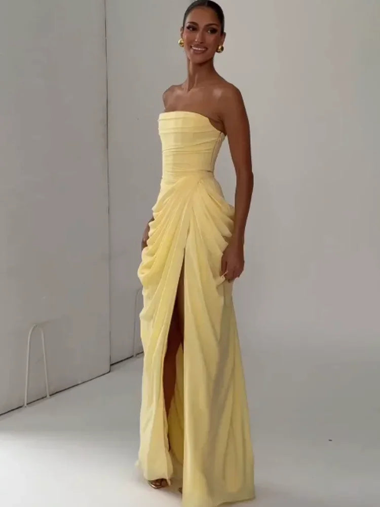 Soleil Strapless Maxi