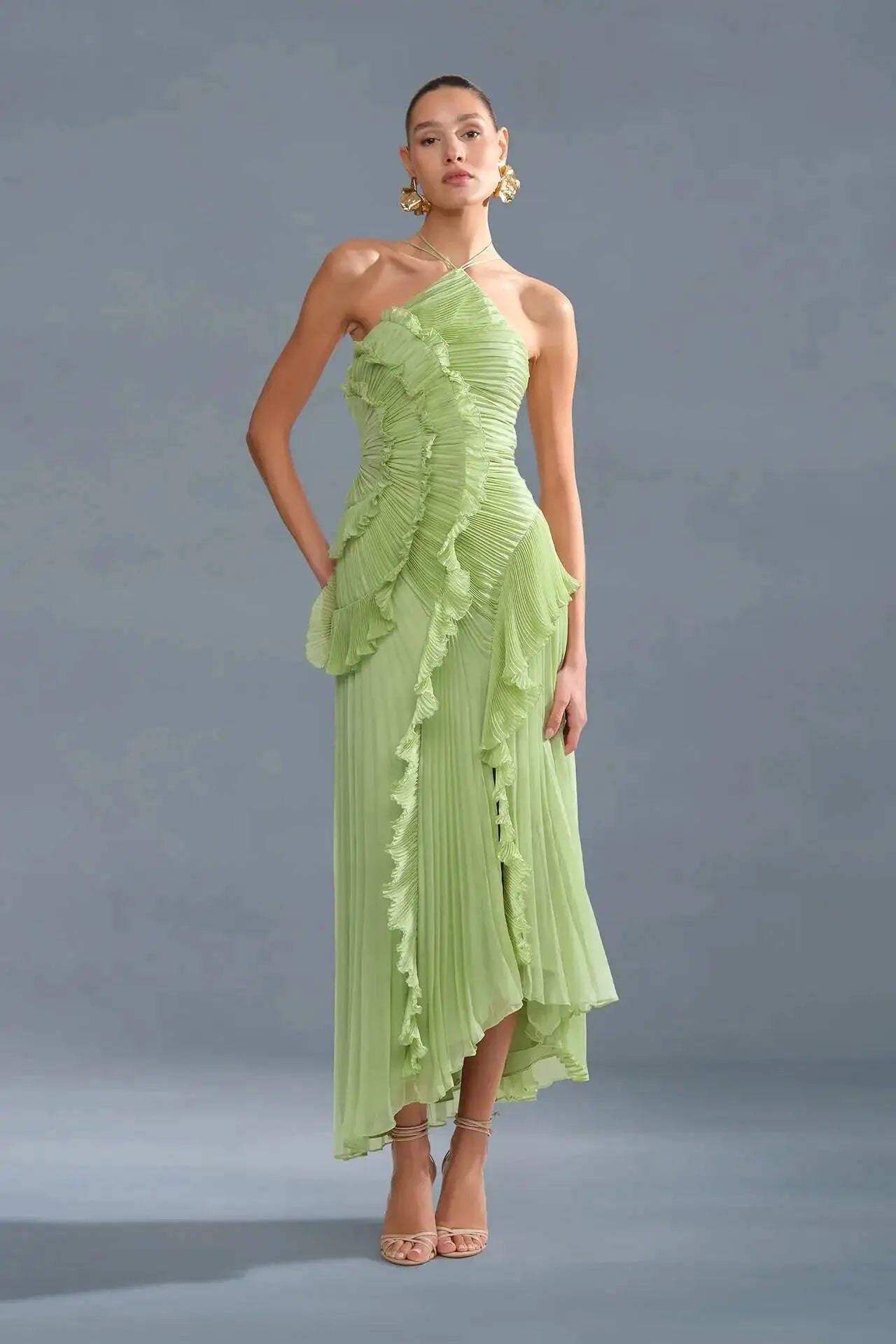 Ginevra Lotus Tiered Gown