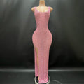 Aurora Rhinestone Sheer Gown