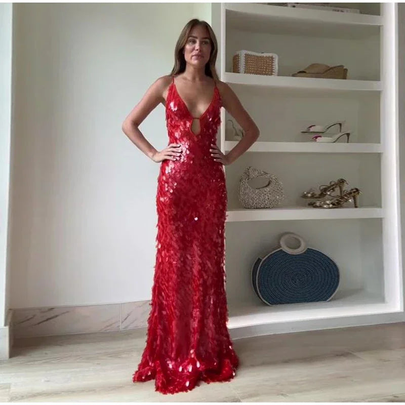 Glimmer Sequin Party Gown