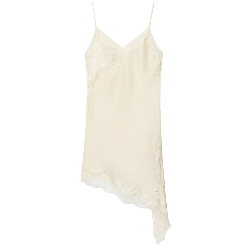 Hana Lace Asymmetric Mini