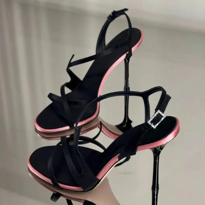 Bicolore Satin Stilettos