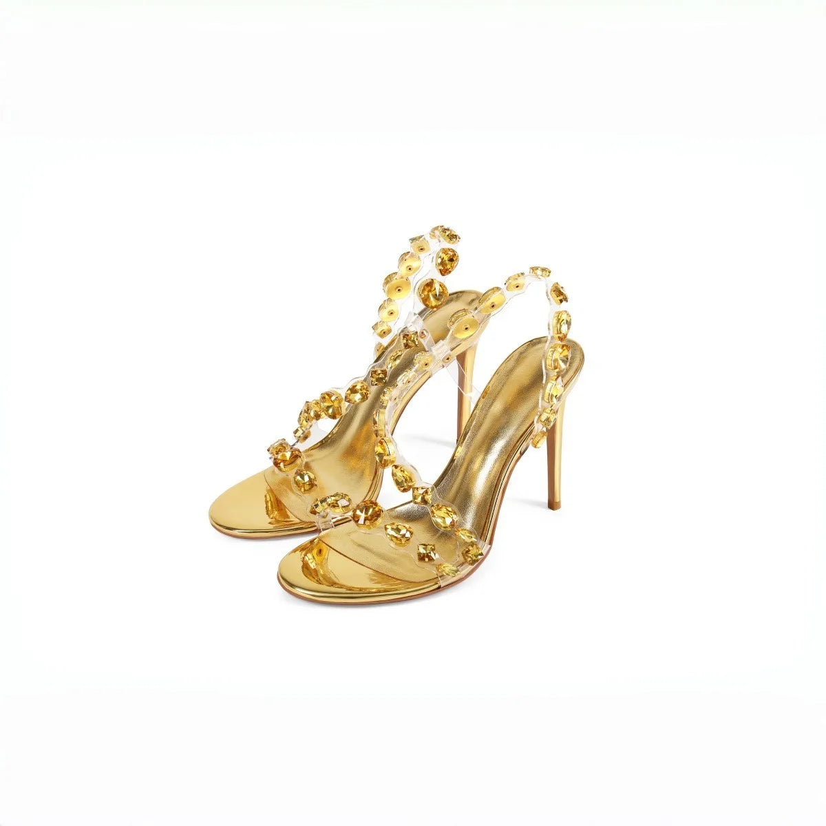 Crystal PVC Slingbacks