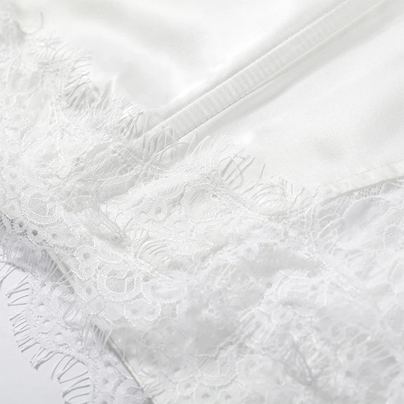Blanc Lace Sling Mini