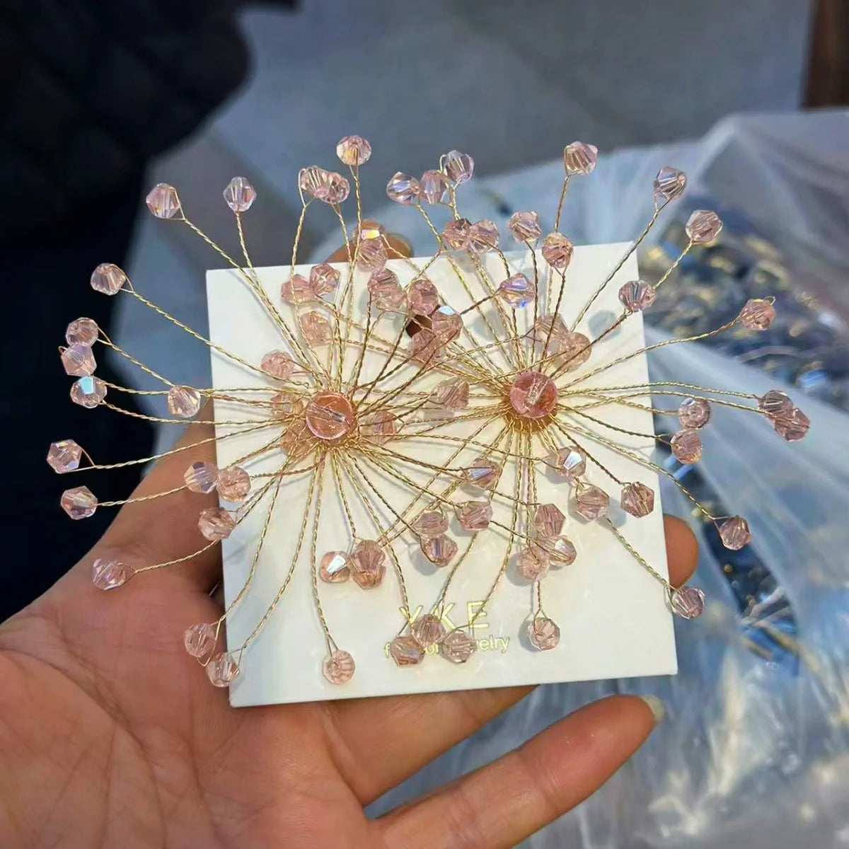 Fleur Crystal Studs