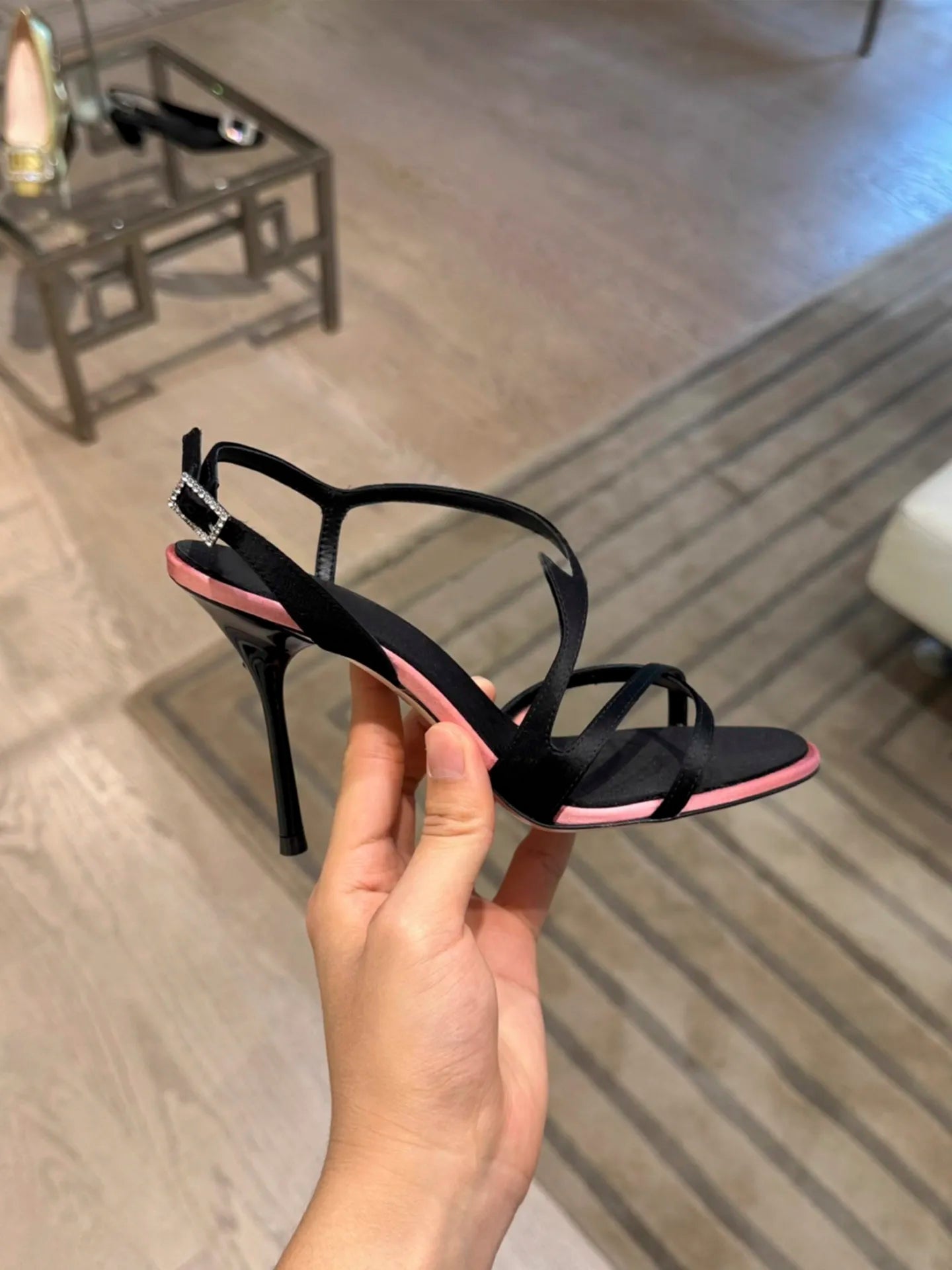 Bicolore Satin Stilettos