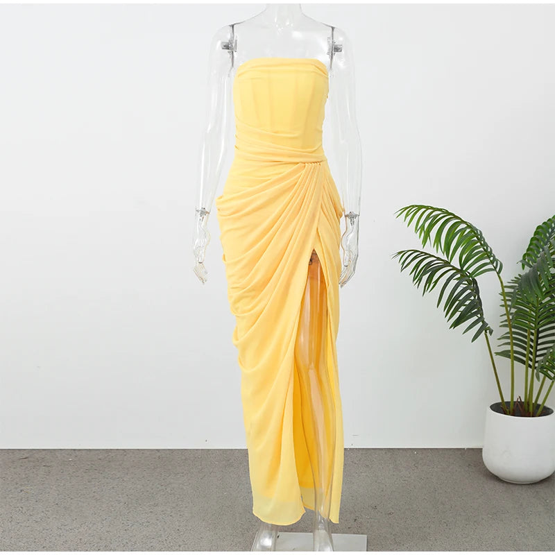 Soleil Strapless Maxi