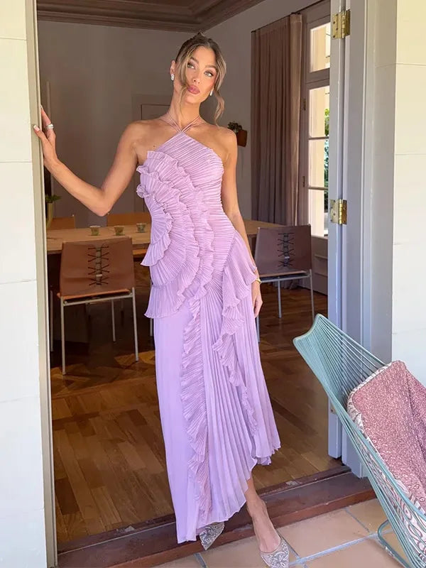 Isadora Lace-Up Evening Gown