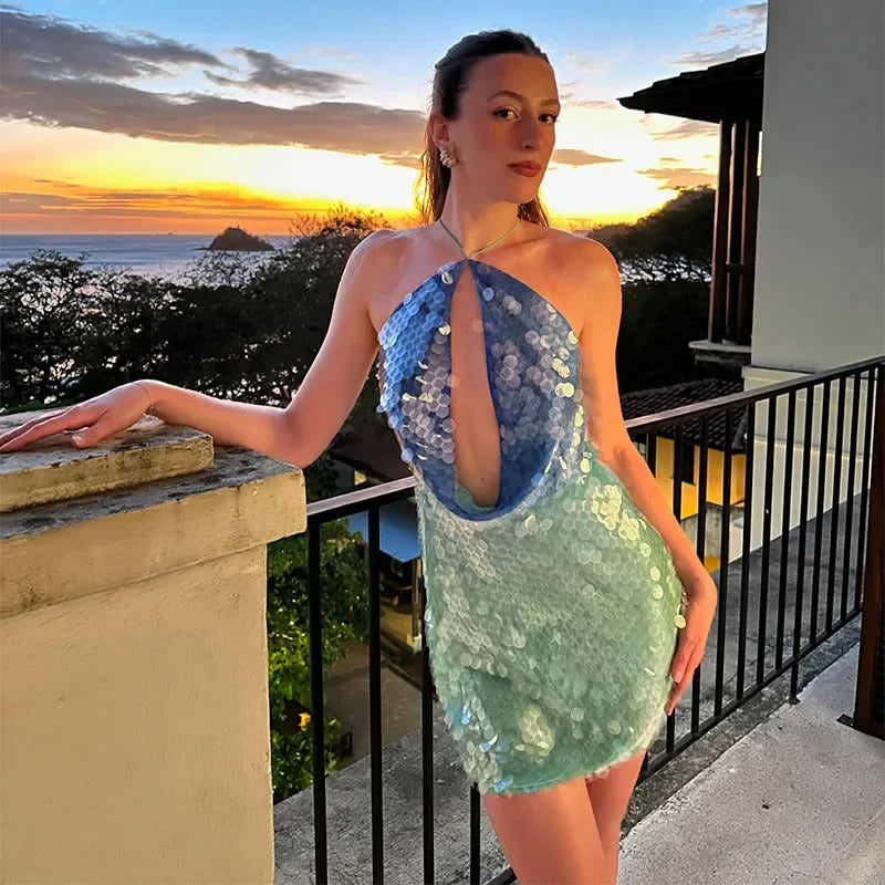 Glimmer Sequin Party Gown