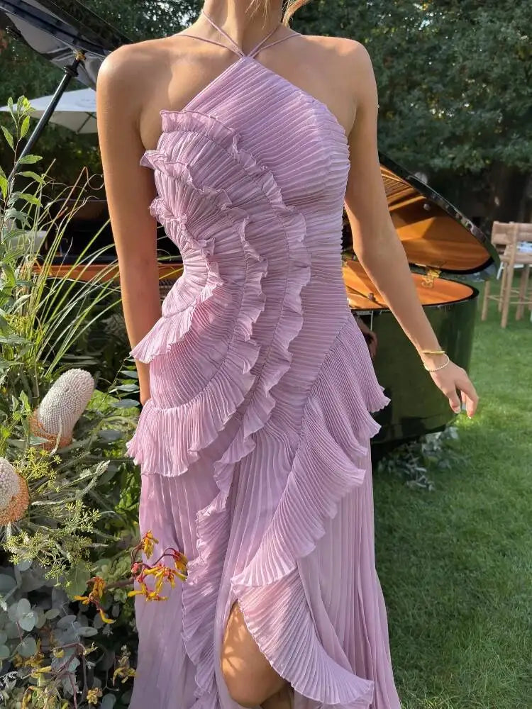 Isadora Lace-Up Evening Gown
