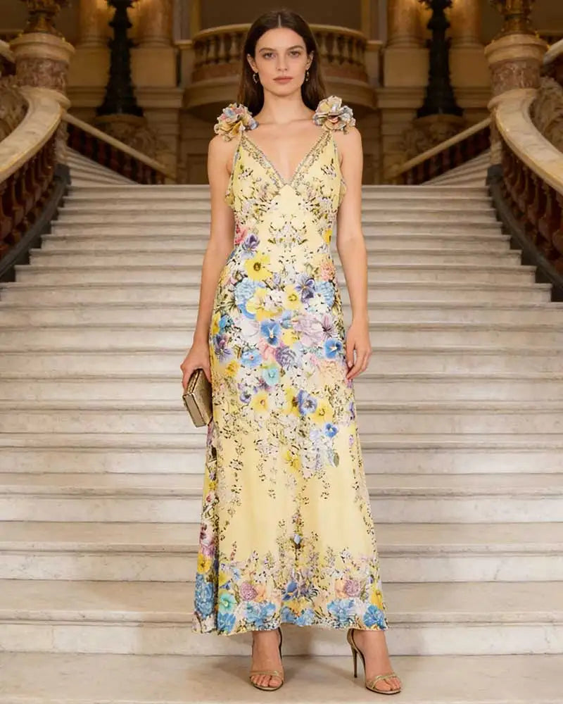 Fleur Sling Floral Maxi