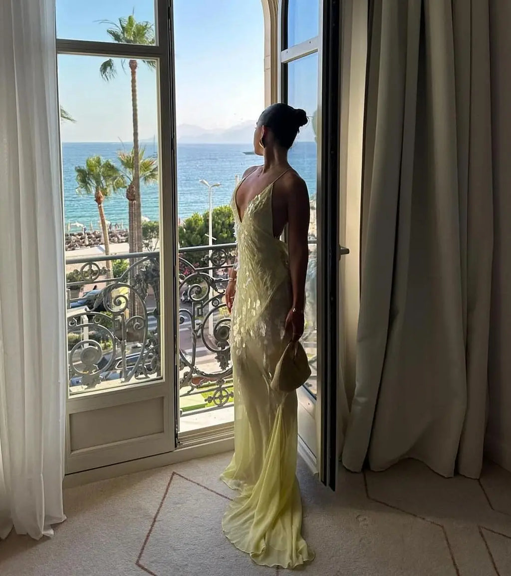 Aria Beaded Fishtail Gown