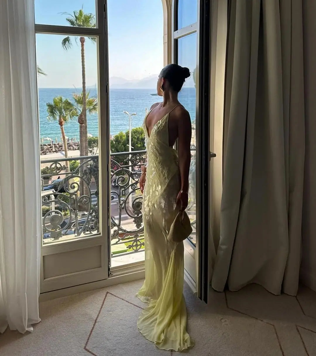 Aria Beaded Fishtail Gown