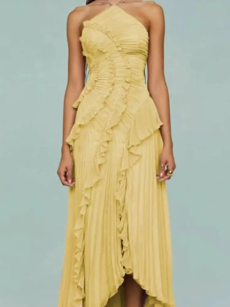 Isadora Lace-Up Evening Gown