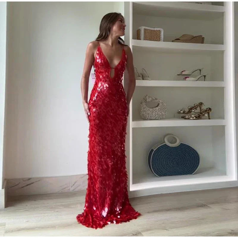 Glimmer Sequin Party Gown