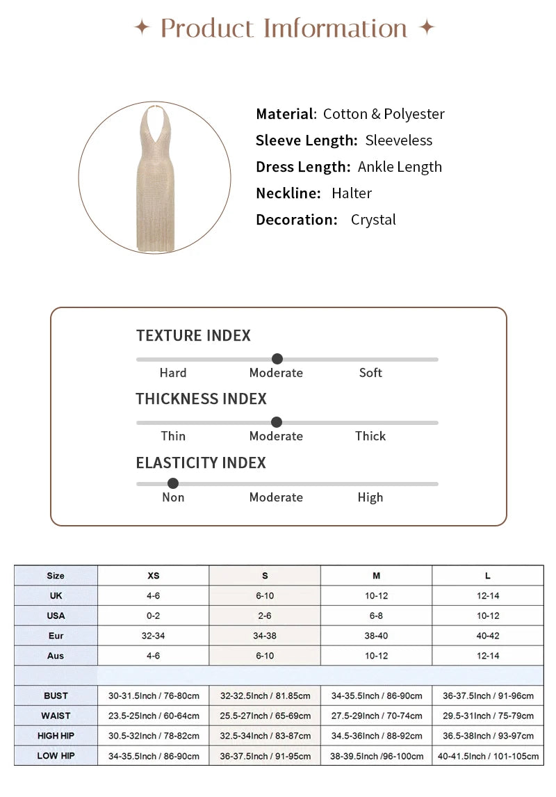 Vivace Sequin Halter Gown