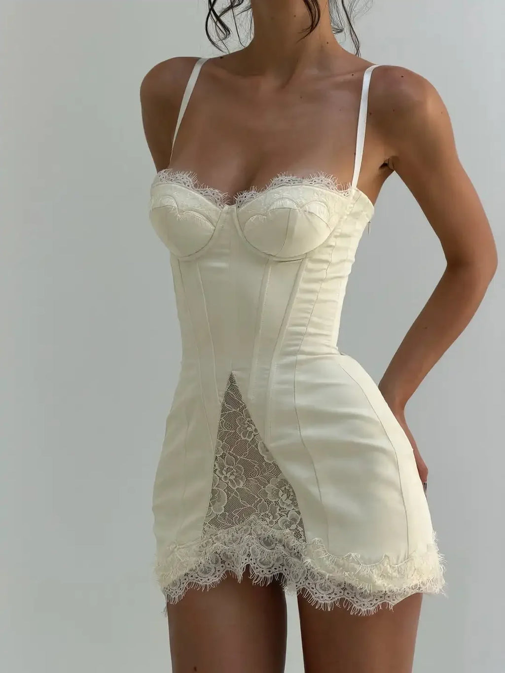 Bianca Lace Corset Mini