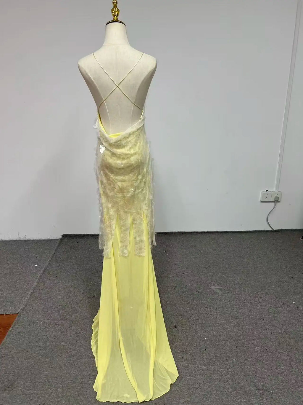 Aria Beaded Fishtail Gown
