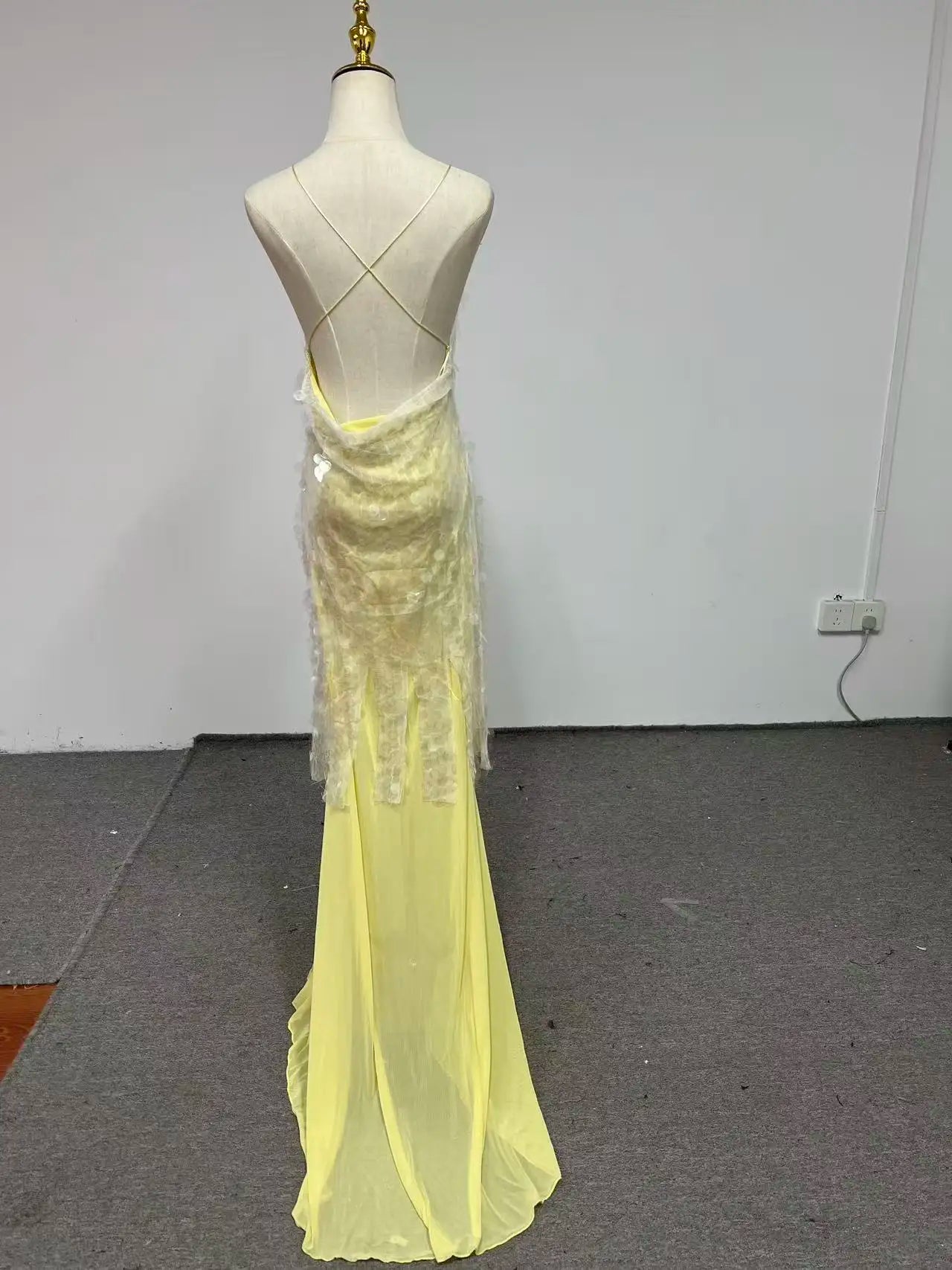 Aria Beaded Fishtail Gown