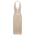 Vivace Sequin Halter Gown