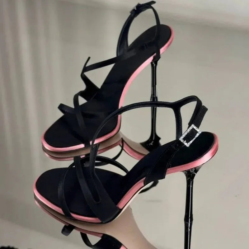 Bicolore Satin Stilettos