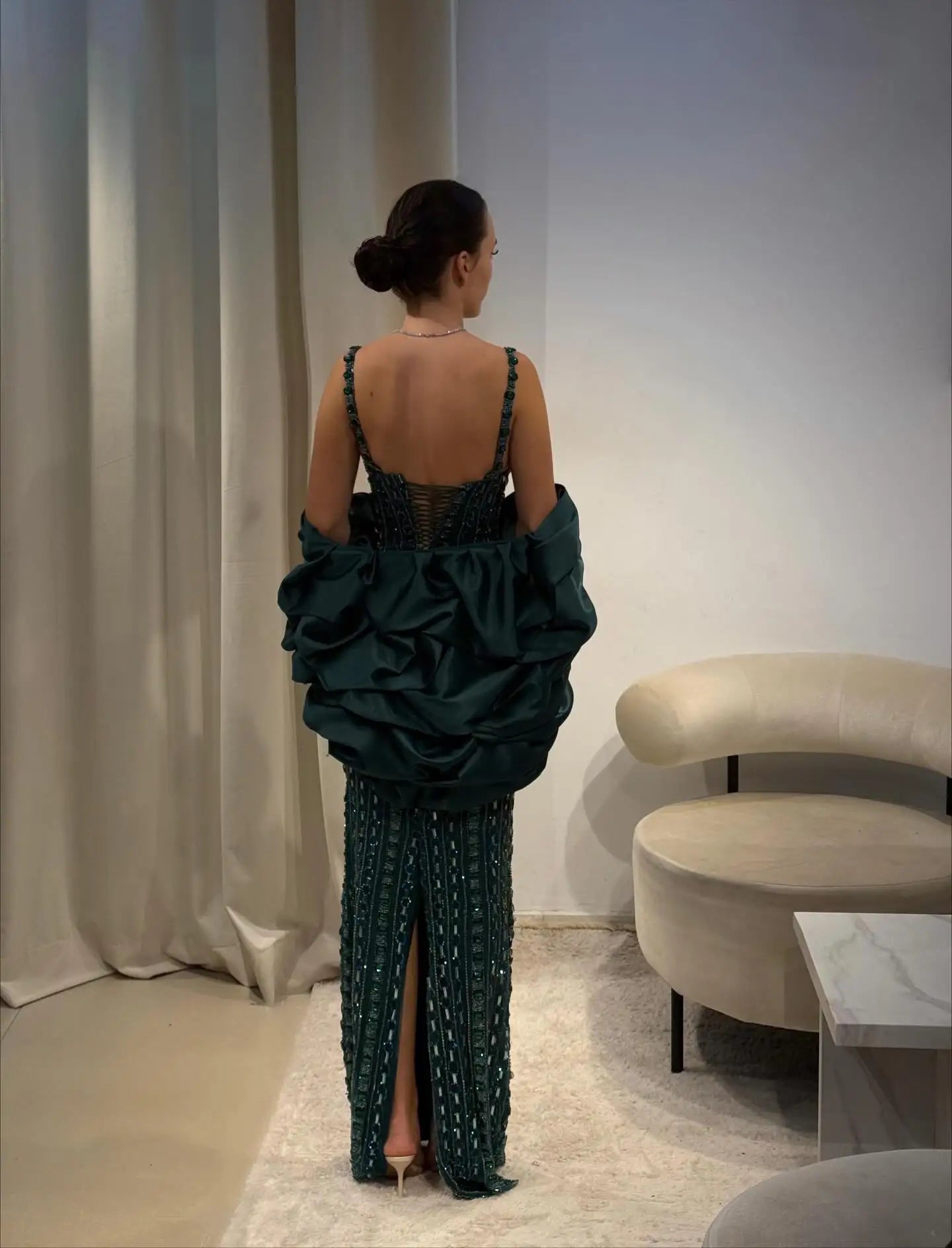 Emeraude Crystal Mermaid Gown