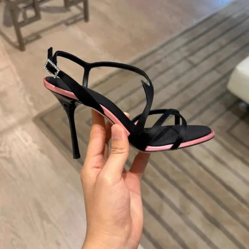 Bicolore Satin Stilettos
