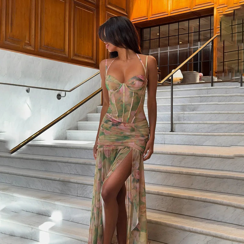 Tropicale Floral Sling Maxi