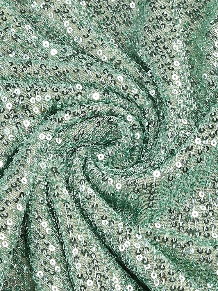 Jade Sequin Halter Gown