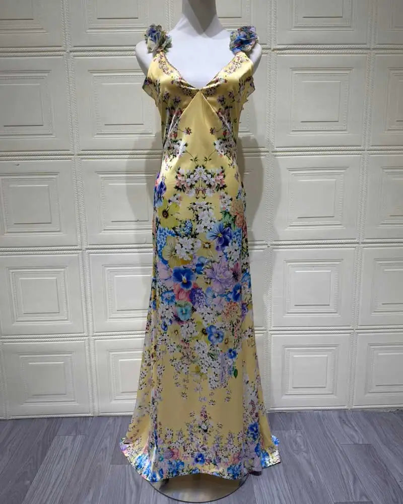 Fleur Sling Floral Maxi